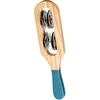 Image de Fuzeau - Petit Sistre Bois 22,5 Cm 8 Cymbalettes Serties - Instrument Musique Percussion Coloris Aléatoire - Éveil Musical, Rythme Et Jeu Enfant - Sonorités Cristallines - Dès 3 Ans - Réf. 70772