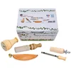 Image de Fuzeau   Coffret 5 Appeaux Manuels - Bois Naturel Buis et Hêtre Vernis Alimentaire   Sons d’Oiseaux Authentiques Poule d’Eau, Grive, Moineau, Rossignol, Canard   Dès 4 Ans - Ref.78321