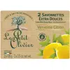 Image de LE PETIT OLIVIER Savon solide extra doux Verveine & Citron - 2 x 100 g