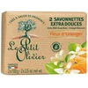 Image de Le Petit Olivier - 2 Savonnettes Extra Douces Fleur d'Oranger 200 g female