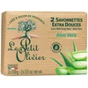 Image de Le Petit Olivier - 2 Savonnettes Extra Douces Aloe Vera 200 g female