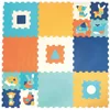 Image de LUDI - Dalles épaisses en Mousse - Tapis de Sol Géant pour bébé - Puzzle aux Motifs géométriques et Animaux - Dès 10 Mois