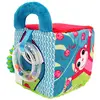 Image de LUDI - Cube D'Éveil Jungle En Tissu Doux - Jouets D'Éveil Bébé - Dès 3 Mois - Développe Le Toucher, La Motricité Fine & Le Bien-Être - Nombreuses Textures & Activités - Motif Single