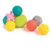 Image de Ludi Assortiment de 8 balles d’éveil Balles d’éveil Assorties | Formes et Couleurs différentes | en Plastique Souple | À partir de 6 Mois