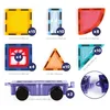Image de LUDI - Véhicules Magnétiques - Jeu de Construction 3D - 63 Pièces Aimantées - Créer des Véhicules - Valisette de Transport - Dès 2 Ans, Transparent, Multicolore