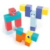 Image de LUDI   Cubes Magnétiques   Jeu de Construction magnétique Nomade   28 Cubes aimantés   Boîte en métal Support   Développe motricité, logique et Imagination   Dès 3 Ans