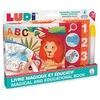 Image de LUDI - Livre Magique et Éducatif - Livre d'Activités - Coloriage Magique à l'eau - Découvrir Les Formes, Les Chiffres, Les Lettres - Dès 10 Mois, Vert