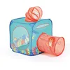 Image de LUDI   Cube Explorateur Pop-Up   Cabane Enfant avec Tunnel Droit et Tunnel en coude   Structure Pliable avec Sac de Transport   80 x 80 cm   Dès 2 Ans