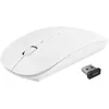Image de APM 100103 - Souris Sans Fil Optique - Souris Ergonomique Sans Fil - Technologie Sans Fil 2,4 Ghz - Sélection dpi 800/1600 - 4 Boutons et 1 Molette de Défilement - Connexion USB - Avec Piles - Blanc
