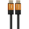 Image de APM 590466 - Cordon HDMI 1.8m 4K Ethernet - Câble HDMI Long Connecteurs Mâle/Mâle - Accessoires pour TV et Vidéo - Résolution Exceptionnelle 4 x HD 1080p - Gestion des Vidéos 3D - Noir et Doré