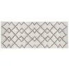 Image de Five - Grand Tapis de Salle de Bain en Coton déco Gris Ethnique 50 x 120 cm