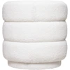 Image de Sinan Pouf en bouclé blanc