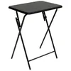 Image de 5 five simply smart 5five - Table d'Appoint Pliante Noire - L48 x P38 x H65 cm - Structure en Métal - pour Petit Espace, Balcon, Studio, Salon, Chambre