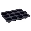 Image de 5five - moule 12 muffins silicone silitop noir rouge