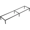 Image de H confort xl Pieds Metal Etagere Mix 134x29, Noir