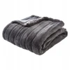 Image de Atmosphera Manoir Plaid en fausse fourrure gris foncé - 180 x 230 cm