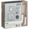 Image de 5five Atmosphera Lot de 3 étagères murales Fixy Cube en MDF chêne L 15 x P 9 x H 15 cm / L 20 x P 9 x H 20 cm / L 25 x P 9 x H 25 cm