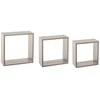 Image de 5five Lot de 3 étagères murales Fixy Cube effet chêne gris