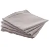 Image de Atmosphera Lot de 4 serviettes de table Chambray - Gris