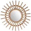 Image de Atmosphera Miroir soleil Jane diamètre 30 cm - Rotin