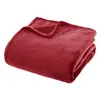 Image de Atmosphera Couverture en polaire de flanelle rouge 180 x 230 cm - 250 g/m²