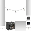 Image de Guirlande lumineuse solaire d’extérieur 10 ampoules 500 cm - Doré transparent