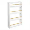 Image de Bibliothèque 4 Étagères en Bois Blanc