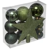 Image de LOT DE 18 BOULES DE NOEL OLIVE