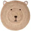 Image de Tapis rond enfant ourson en jute