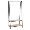 Image de 5five Portant à Vêtements - Rangement Chambre en Bois et Métal avec Barre et Roulettes, Idéal pour Organisation de Vêtements