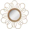 Image de Atmosphera Miroir fleur Cayetana en rotin - diamètre 38 cm