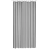 Image de 5five Basic & Co Rideau de douche Eva avec 12 anneaux, gris, plastique, L 180 x H 200 cm