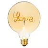 Image de Atmosphera Ampoule Décorative G125 à Filament « Love » Ambrée