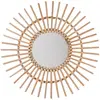 Image de Miroir soleil Atmosphera Jane diamètre 58 cm en rotin