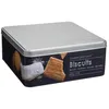 Image de 5 five simply smart Boite alimentaire - Relief II - biscuits - 20 x 20 x 8.2 cm - Fer et étain - Noir (Lot de 2)