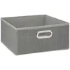 Image de 5 five simply smart 138886C MIX'n MODUL Boite DE Rangement 31X15X31 CM (Gris Clair Chine), en Non tissé et Plastique PP, U (Lot de 4)
