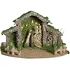 Image de FEERIC Christmas - Décoration Crèche de Noël décorée et Lumineuse 5 LED H 22.5 cm