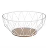 Image de 5five Secret de Gourmet - Bol à fruits en fil métallique, diamètre 28 cm, blanc