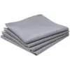 Image de Atmosphera Lot de 4 serviettes de table en coton gris