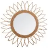 Image de Atmosphera Miroir Yasmina en rotin - Diamètre de 50 cm