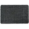 Image de JE CHERCHE UNE IDEE - DI8666, Tapis Ultra Absorbant en Coton et Polyester pour intérieur et extérieur, Efficace pour Nettoyer Les Chaussures, 60 x 40 cm, Noir