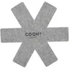 Image de COOK CONCEPT - KB54311 Protège Poêle En Feutrine Lot de 2 - Amortisseur Anti-Rayure Pour Casseroles - Design Imprimé - Ø 38 Cm - Coloris Aléatoire Rouge/Gris/Noir