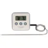 Image de CUISY - KC2053 - Thermometre Sonde Minuteur Numerique Electronique Digital Cusine Cuisson Four Barbecue Viande Taupe/Bordeaux/Noir/Gris 8 x 8 x 1,8 cm