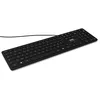 Image de pport Connect Clavier USB de Bureau Professionnel 109 Touches 6 raccourcis multimédias Design Ultra Fin et élégant USB-a & USB-c Plug & Play Noir