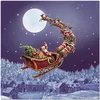 Image de Homéa, Set de 20 Serviettes en Papier 3 Plis 33 x 33 cm Père Noel et Son Traineau