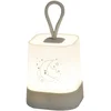 Image de Bébé Douceur, Veilleuse Nomade Silicone Led à Piles 8 x 8 x H16 cm Gris Nuage Essen'Ciel