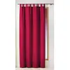 Image de RIDEAU A PASSANTS 140 x 260 CM POLYESTER UNI ESSENTIEL ROUGE