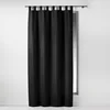 Image de Douceur d'Intérieur Rideau A Passants 140 x 260 CM Polyester UNI Essentiel Noir