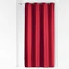 Image de Douceur d'Intérieur Rideau A Oeillets 140 x 280 CM Polyester UNI Essentiel Rouge