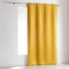 Image de Homea 1606559 OPACIA Rideau à oeillets Polyester Jaune 140 x 240 cm